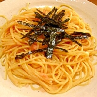 まぜるだけのたらこパスタ